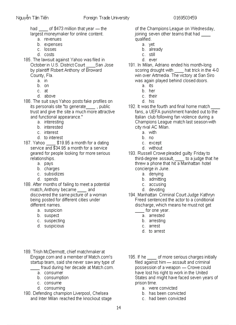 image for page Master part 5 toeic 02