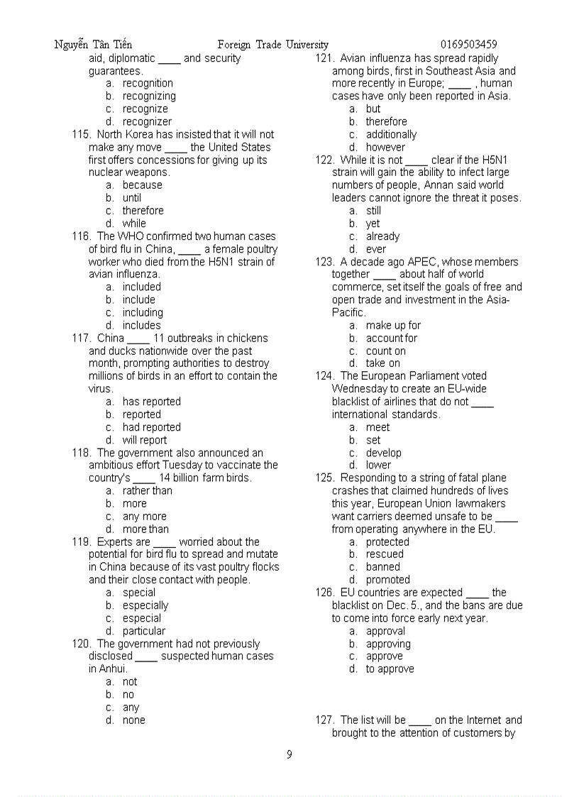 image for page Master part 5 toeic 01
