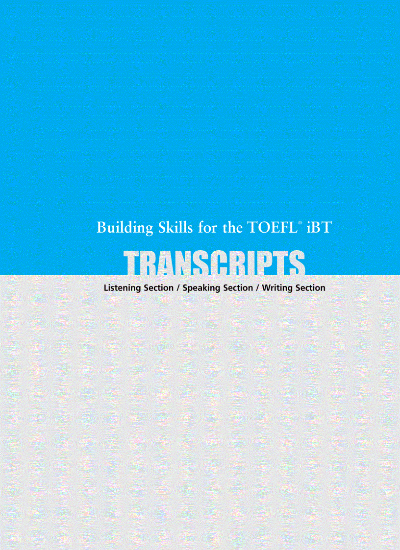 image for page Building for the toefl IBT