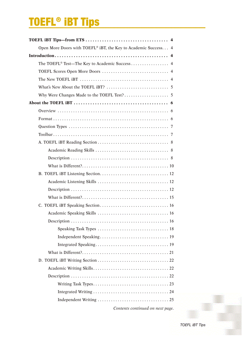 image for page TOEFL Tips