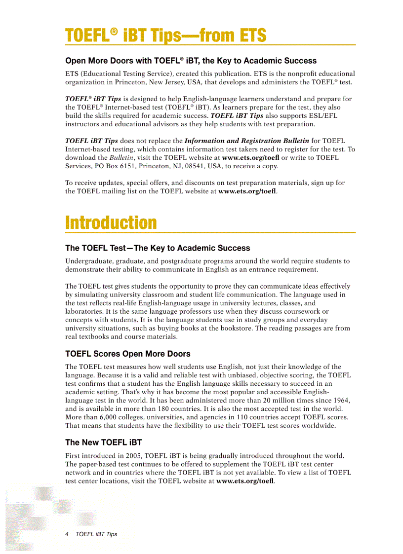 image for page TOEFL Tips