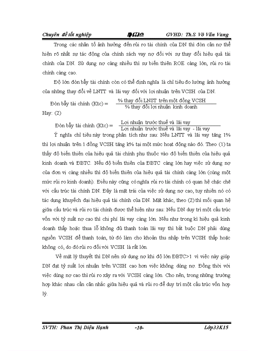 image for page Cấu trúc vốn và hiệu quả sử dụng vốn của công ty cơ điện lạnh Đà Nẵng