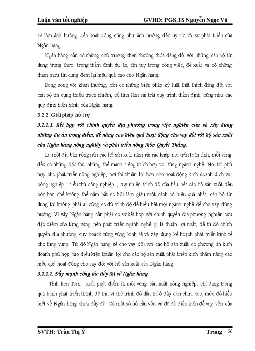 image for page Công tác cho vay đối với hộ sản xuất tại chi nhánh Ngân hàng nông nghiệp và phát triển nông thôn Quyết Thắng Kon Tum thực trạng và giải pháp