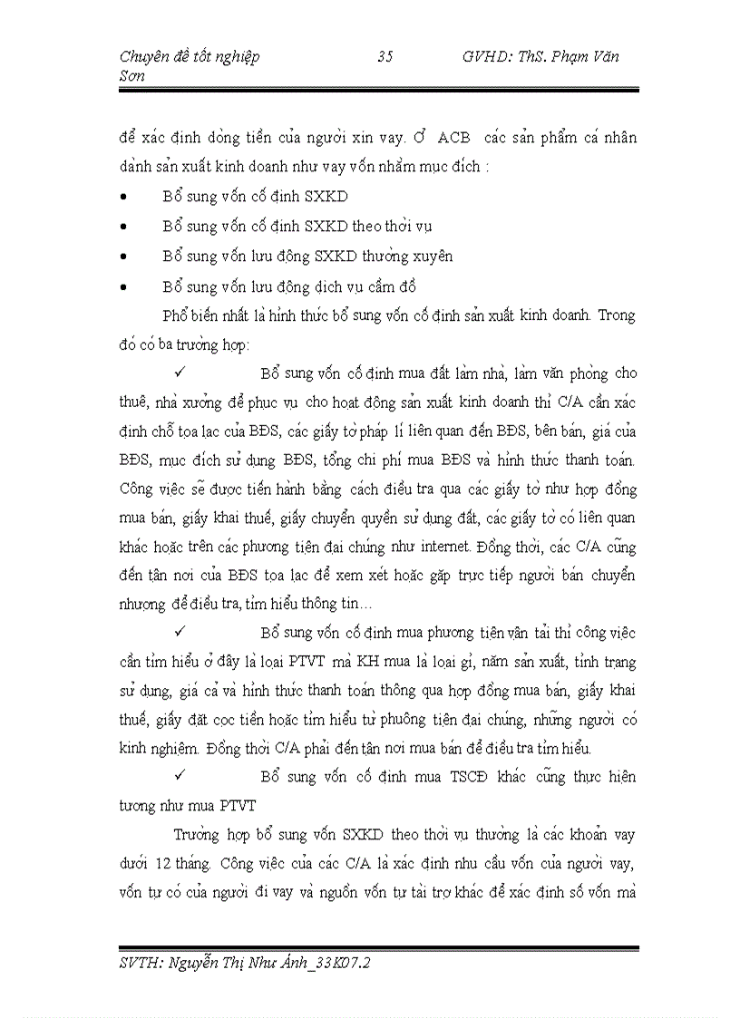 image for page Đánh giá công tác thẩm định tín dụng trong cho vay kinh doanh đối với khách hàng cá nhân tại Ngân hàng thương mại cổ phần Á Châu Chi nhánh Đà Nẵng