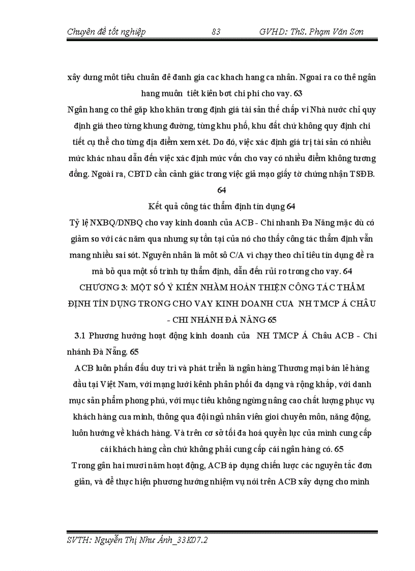 image for page Đánh giá công tác thẩm định tín dụng trong cho vay kinh doanh đối với khách hàng cá nhân tại Ngân hàng thương mại cổ phần Á Châu Chi nhánh Đà Nẵng