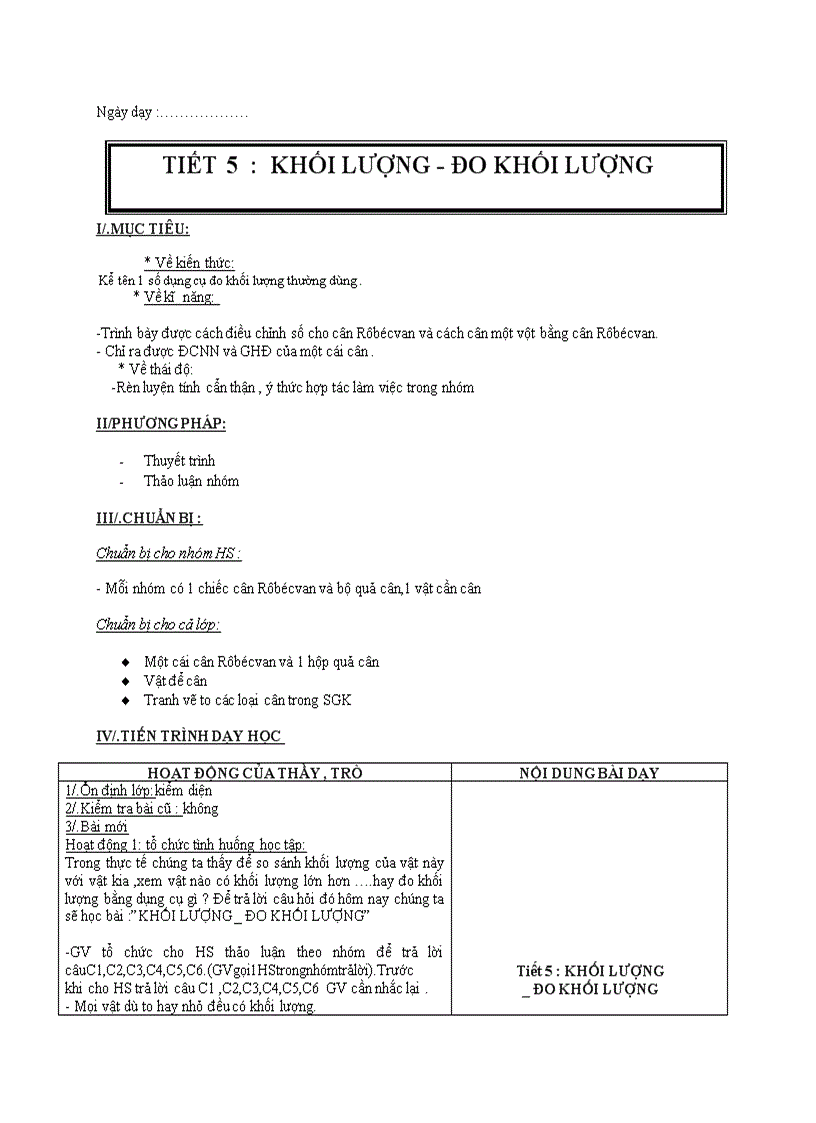 image for page Vật lý KHỐI LƯỢNG ĐO KHỐI LƯỢNG