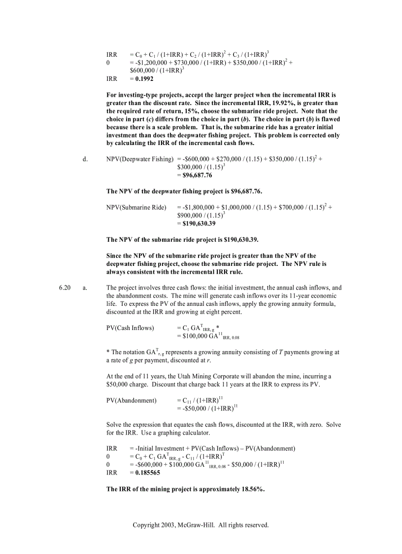 image for page Tài chính doanh nghiệp Bài tập Chapter 6