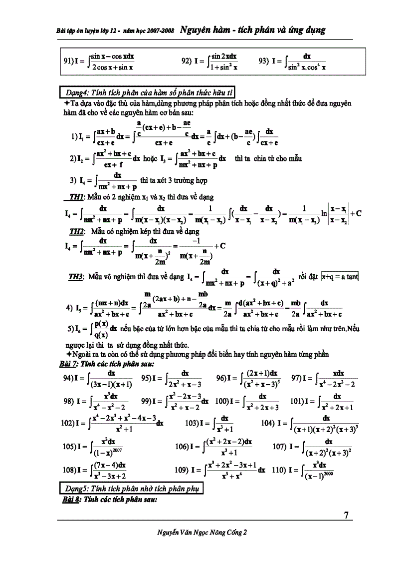 image for page Bài Giảng Nguyên hàm Tích phân Ứng dụng