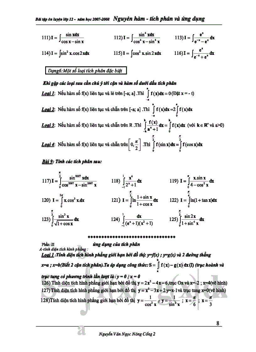 image for page Bài Giảng Nguyên hàm Tích phân Ứng dụng