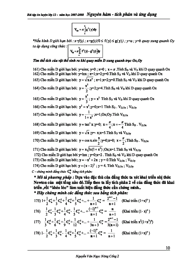 image for page Bài Giảng Nguyên hàm Tích phân Ứng dụng