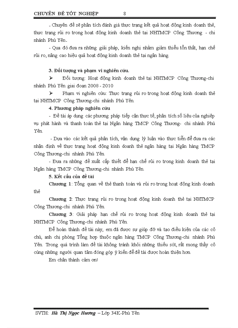 image for page Giải pháp hạn chế rủi ro trong hoạt động kinh doanh thẻ tại ngân hàng thương mại cổ phần Công Thương Việt Nam chi nhánh Phú Yên