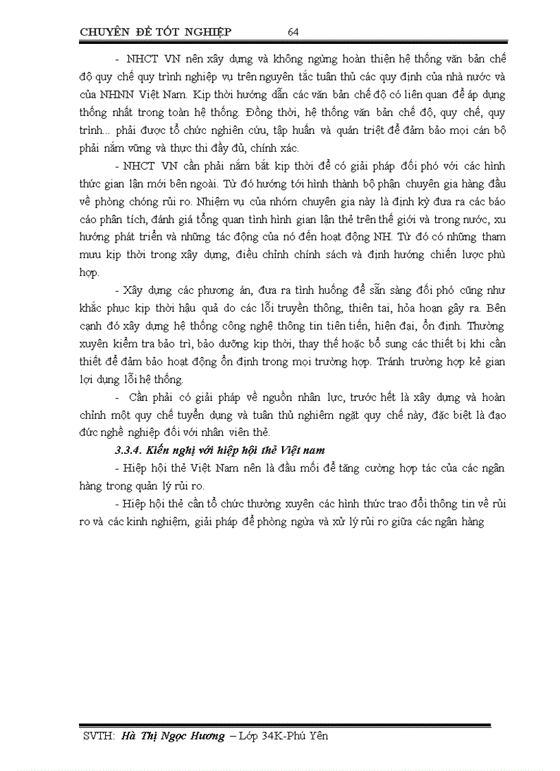 image for page Giải pháp hạn chế rủi ro trong hoạt động kinh doanh thẻ tại ngân hàng thương mại cổ phần Công Thương Việt Nam chi nhánh Phú Yên
