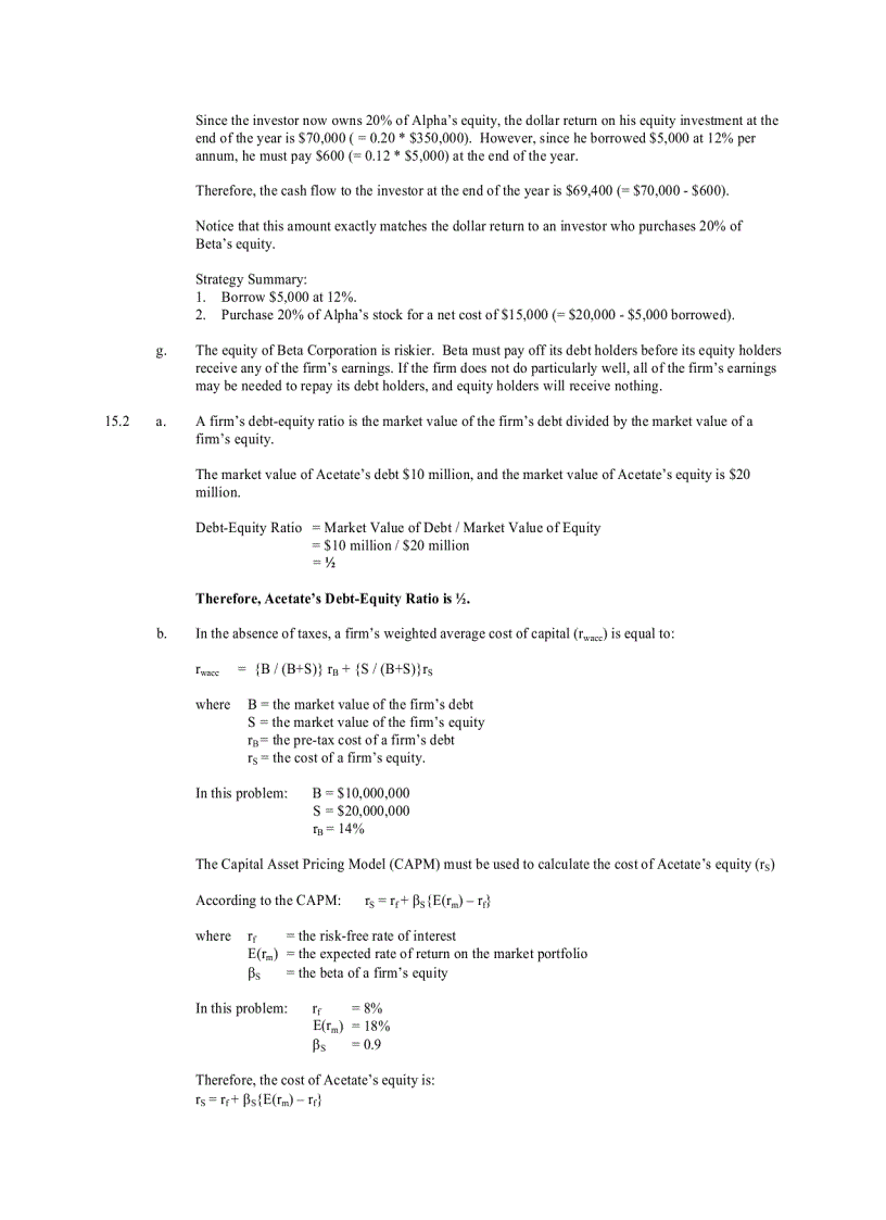 image for page Tài chính doanh nghiệp Bài tập Chapter 15