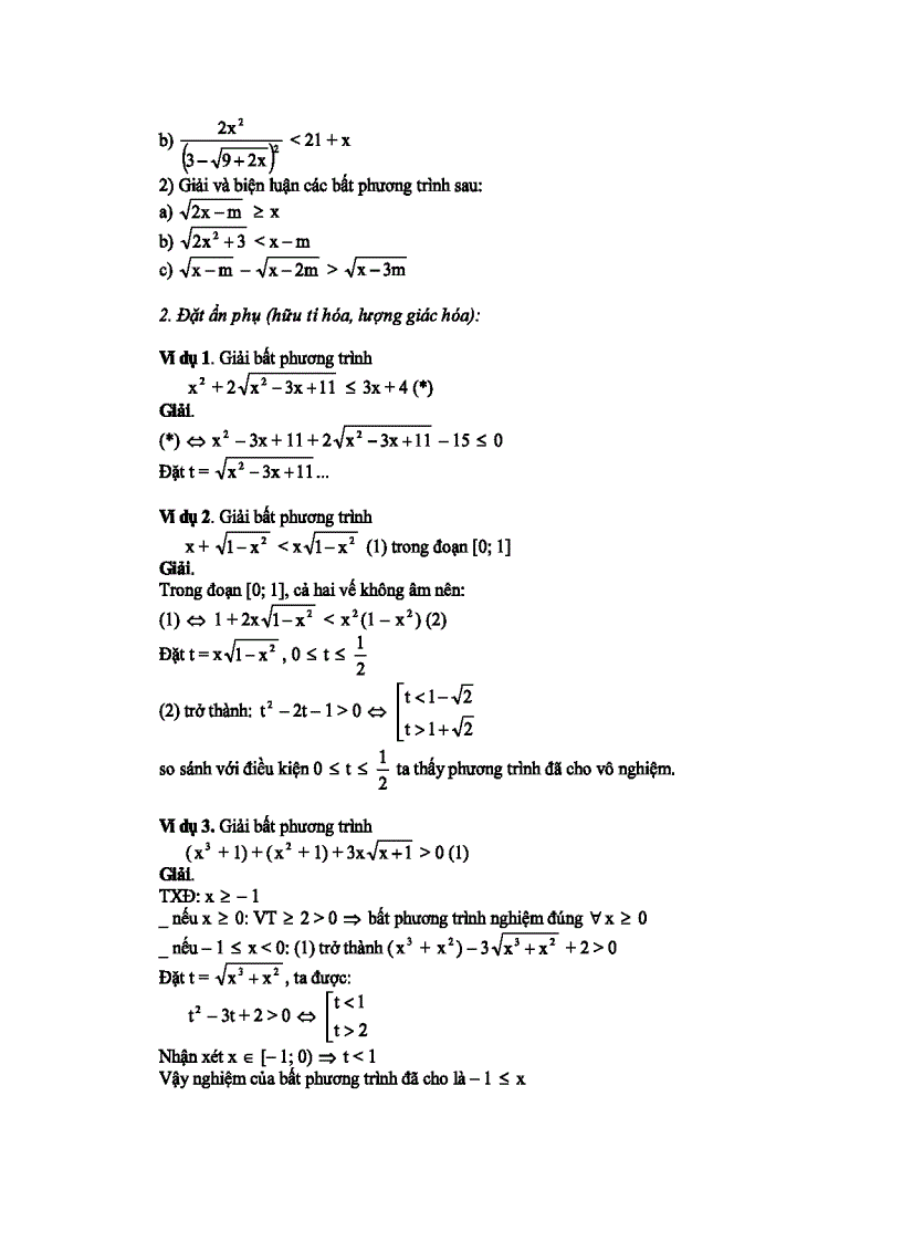 image for page Bài Giảng Bất Phương Trình Vô Tỉ