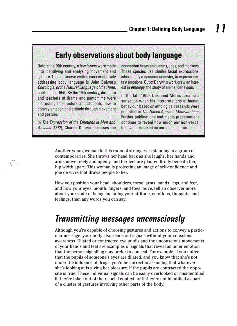 image for page Body Language FOR DUMmIES