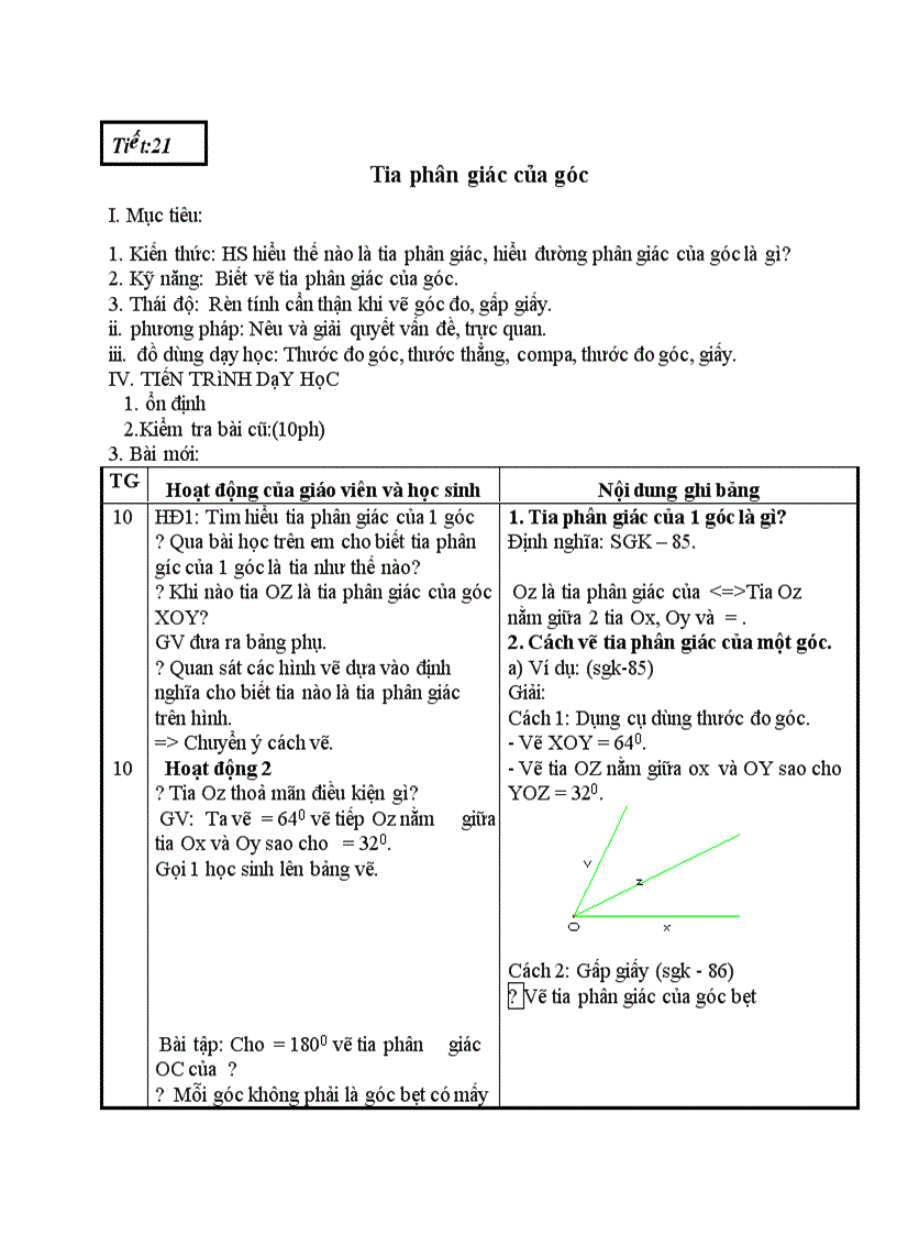 image for page Toán Tia phân giác của góc