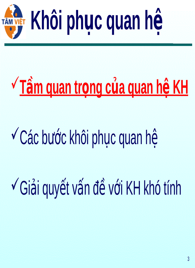 image for page Kỹ năng Giải quyết vấn đề KHÔI PHỤC QUAN HỆ