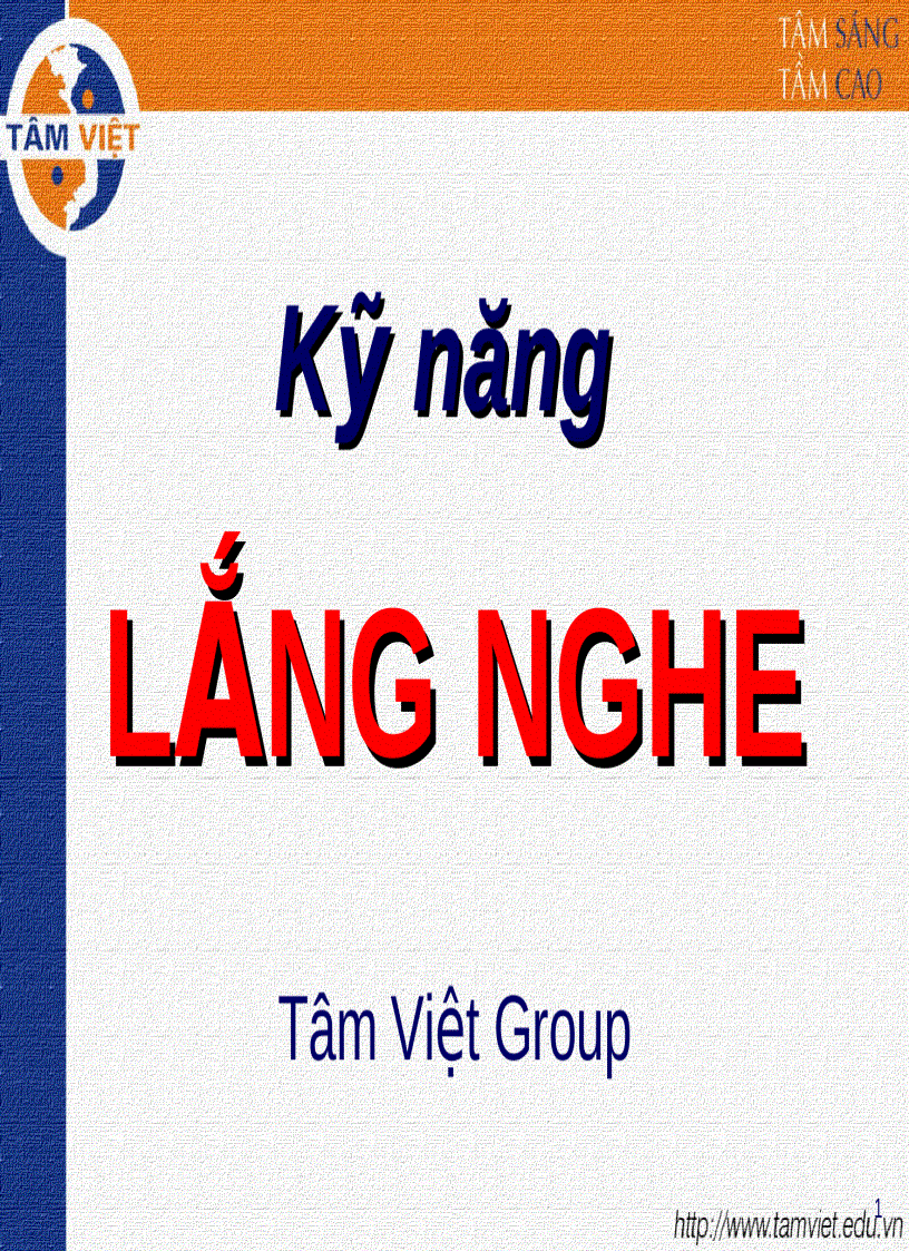 image for page Kỹ năng LẮNG NGHE