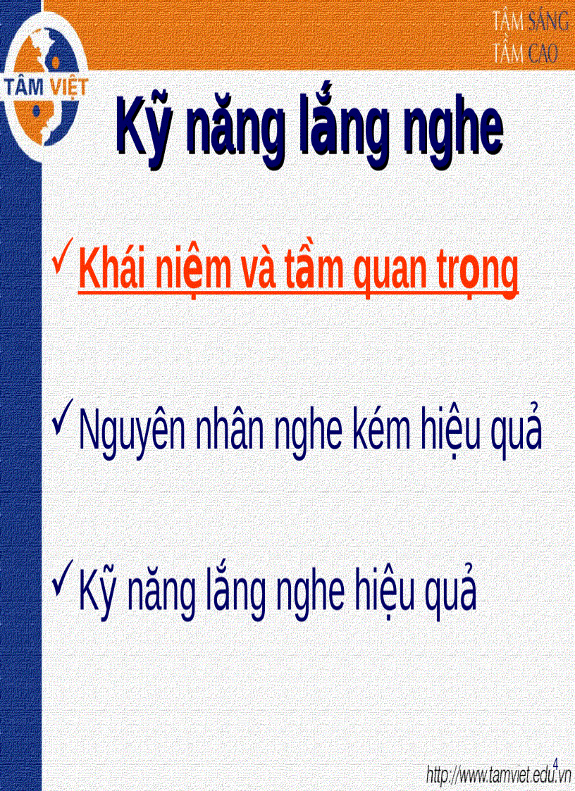 image for page Kỹ năng LẮNG NGHE