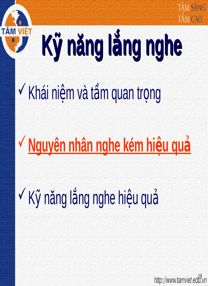 image for page Kỹ năng LẮNG NGHE