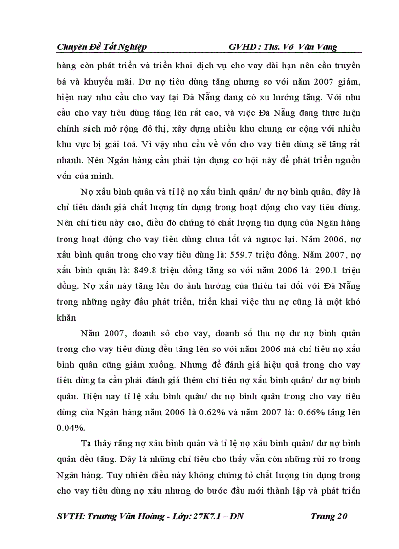 image for page Phân tích tình hình cho vay tiêu dùng tại nhtmcp phương đông đà nẵng 2006 2007