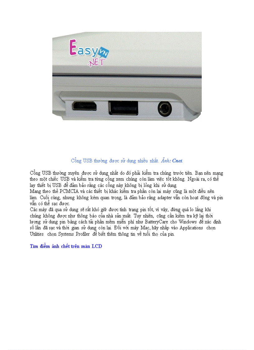 image for page Các bước kiểm tra khi mua laptop cũ