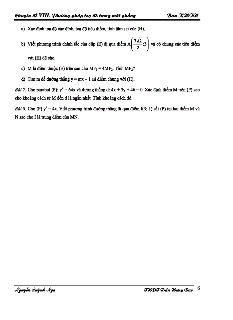 image for page Bài Giảng Tọa Độ Trong Mặt Phẳng