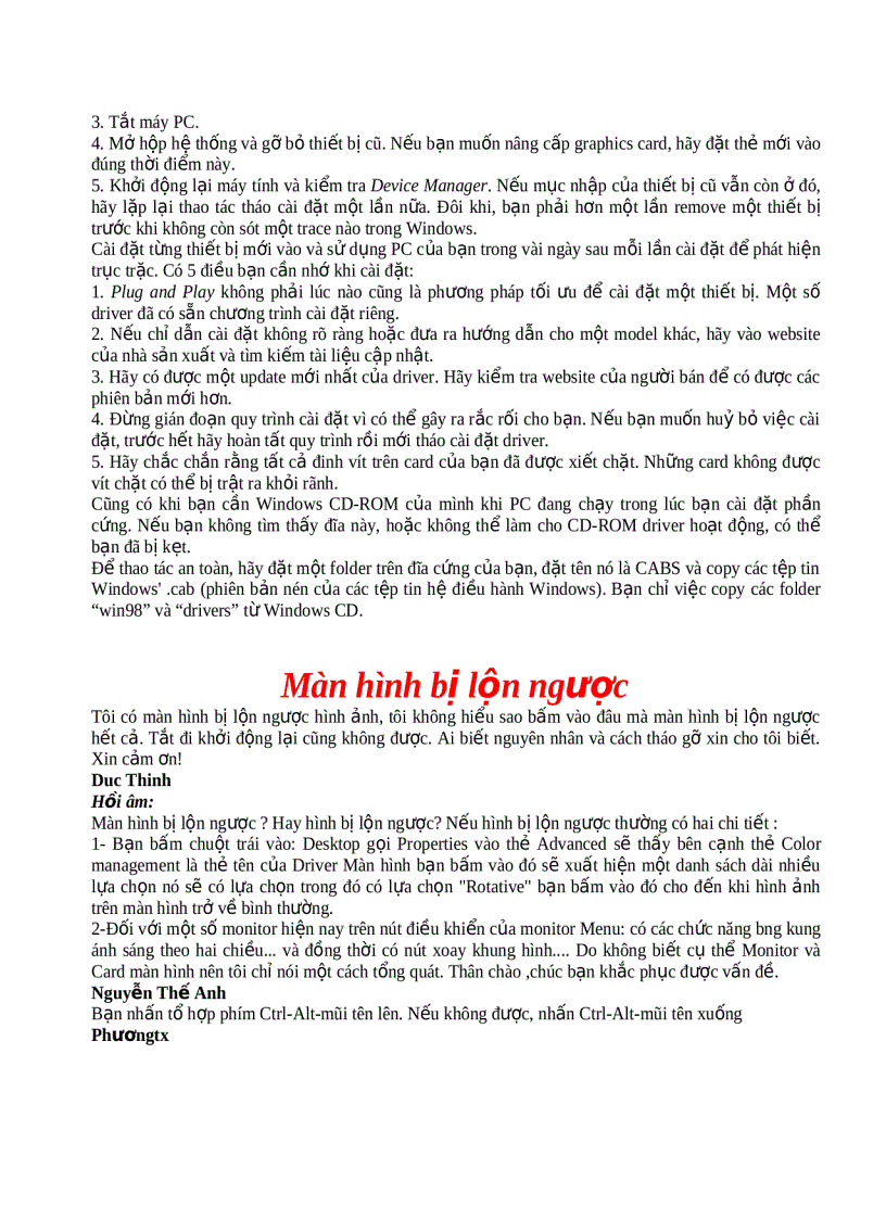 image for page Bí mật về tốc độ của PC