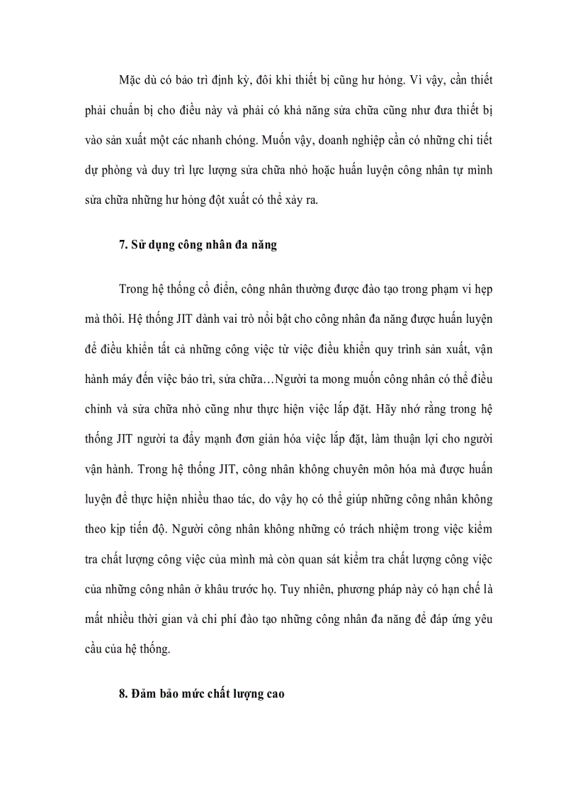 image for page Lợi ích của hệ thống công việc Just In Time