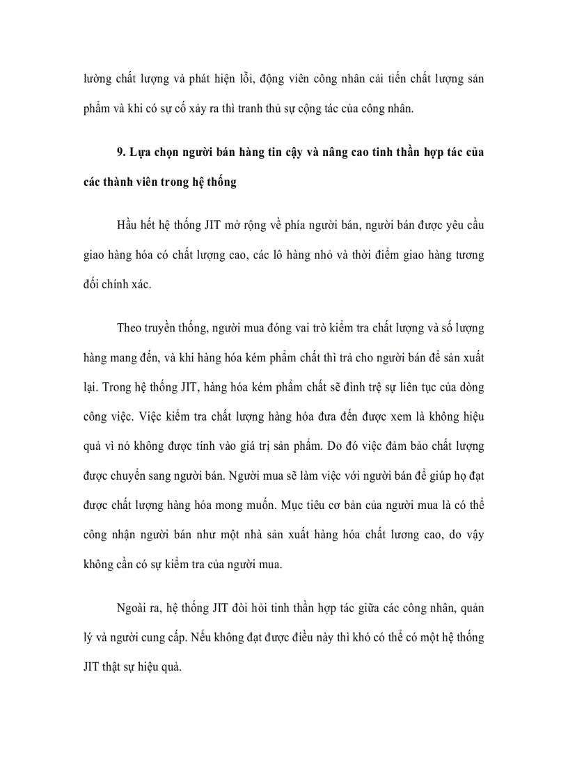 image for page Lợi ích của hệ thống công việc Just In Time