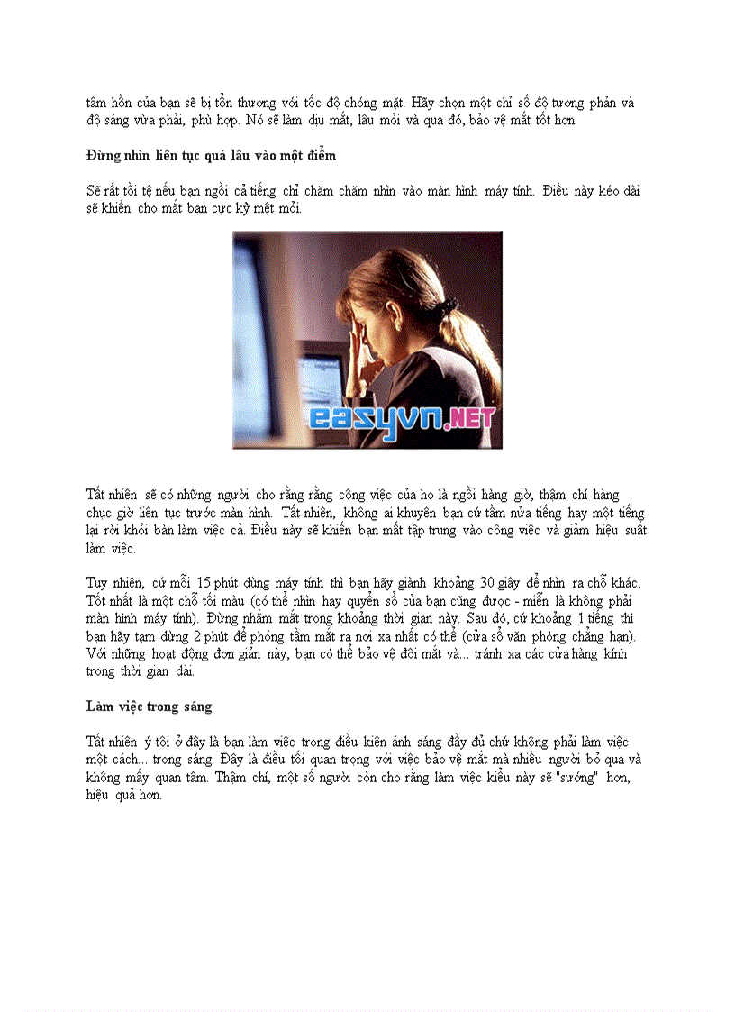 image for page Kinh nghiệm bảo vệ mắt khi dùng máy tính thường xuyên