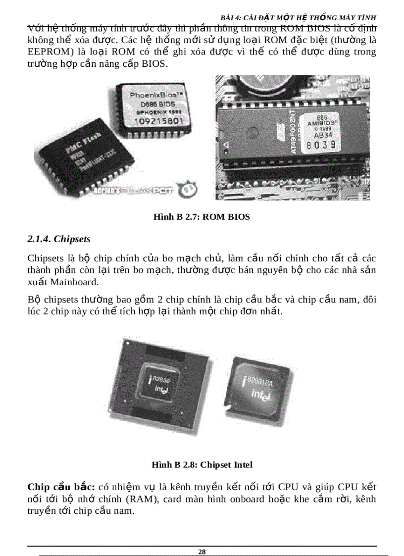 image for page Cài đặt một hệ thống máy tính