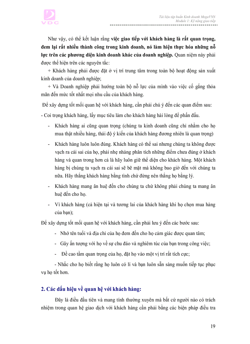 image for page Kỹ năng giao tiếp với khách hàng