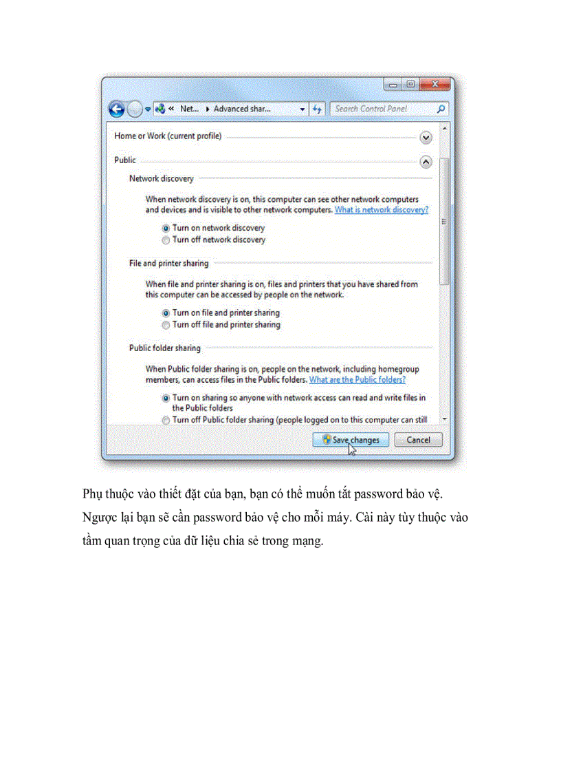 image for page Share Files và Printers giữa Windows 7 và Vista