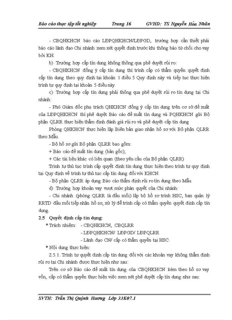 image for page Tìm hiểu về quy trình cấp tín dụng bán lẻ của Ngân hàng Đầu tư và Phát triển Việt Nam Chi nhánh Đà Nẵng