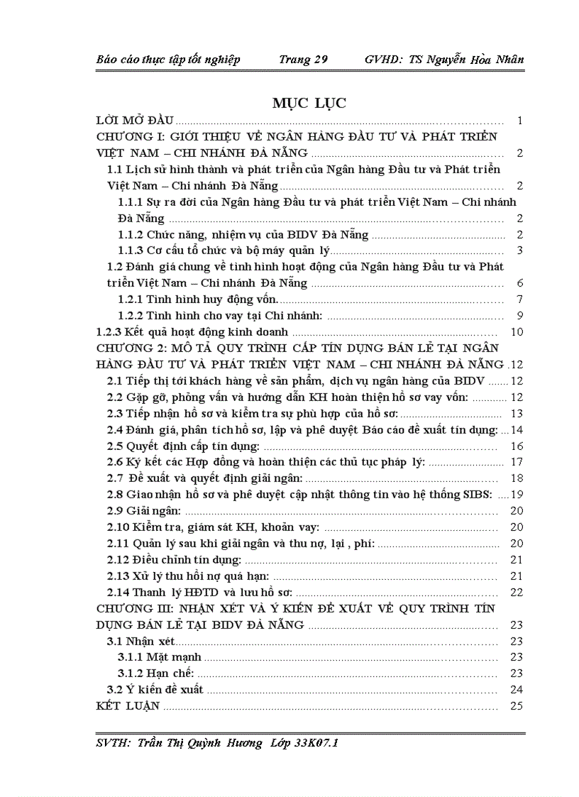 image for page Tìm hiểu về quy trình cấp tín dụng bán lẻ của Ngân hàng Đầu tư và Phát triển Việt Nam Chi nhánh Đà Nẵng