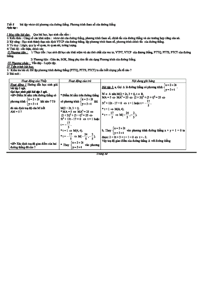 image for page Bài Giảng Tọa Độ Của Vectơ Của Điểm