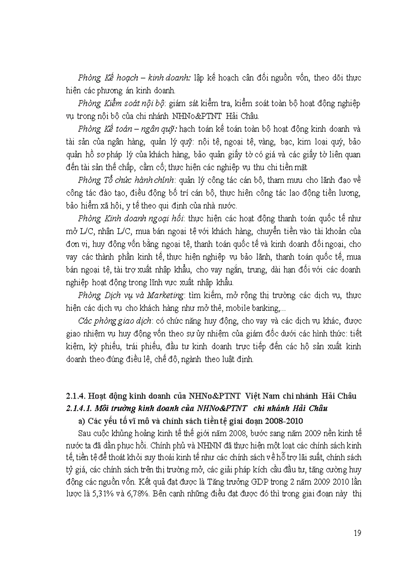 image for page Tín dụng tài trợ xuất nhập khẩu tại Ngân hàng Nông Nghiệp và Phát Triển Nông Thôn Việt Nam chi nhánh Hải Châu ĐÀ NẴNG giai đoạn 2008 2010 Thực trạng và giải pháp
