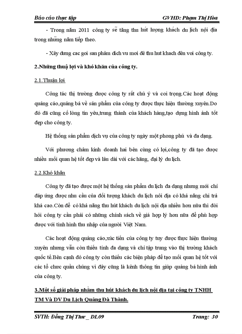 image for page Các giải pháp nhằm thu hút khách du lịch nội địa tại công ty TNHH thương mại Dịch Vụ Du Lịch Quảng Đà Thành quảng nam