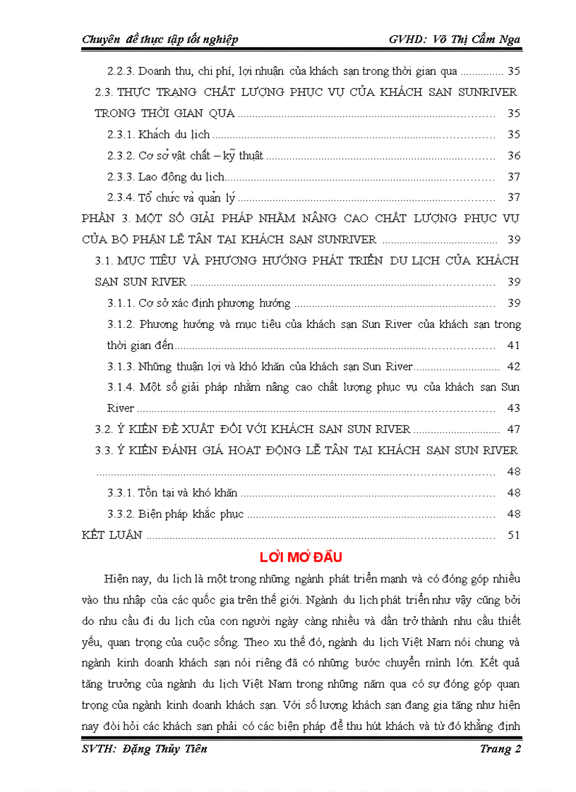 image for page Hoàn thiện chất lượng phục vụ của bộ phận lễ tân khách sạn sun river đà nẵng