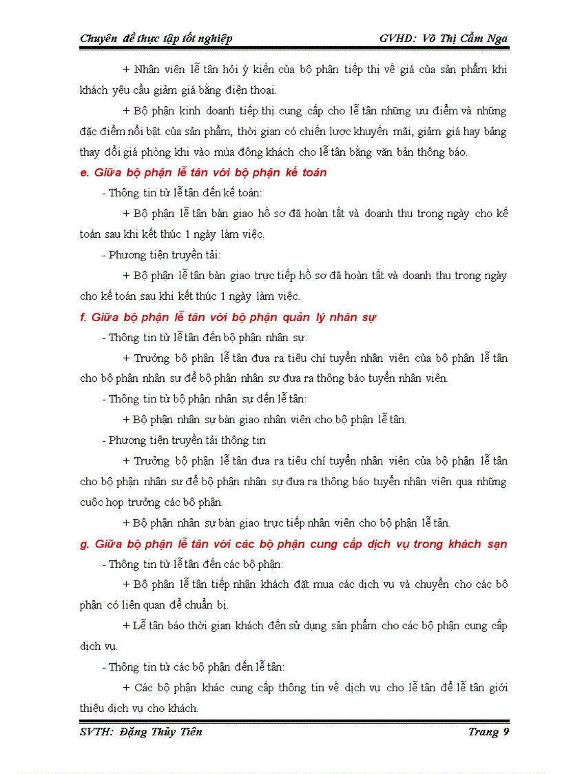 image for page Hoàn thiện chất lượng phục vụ của bộ phận lễ tân khách sạn sun river đà nẵng