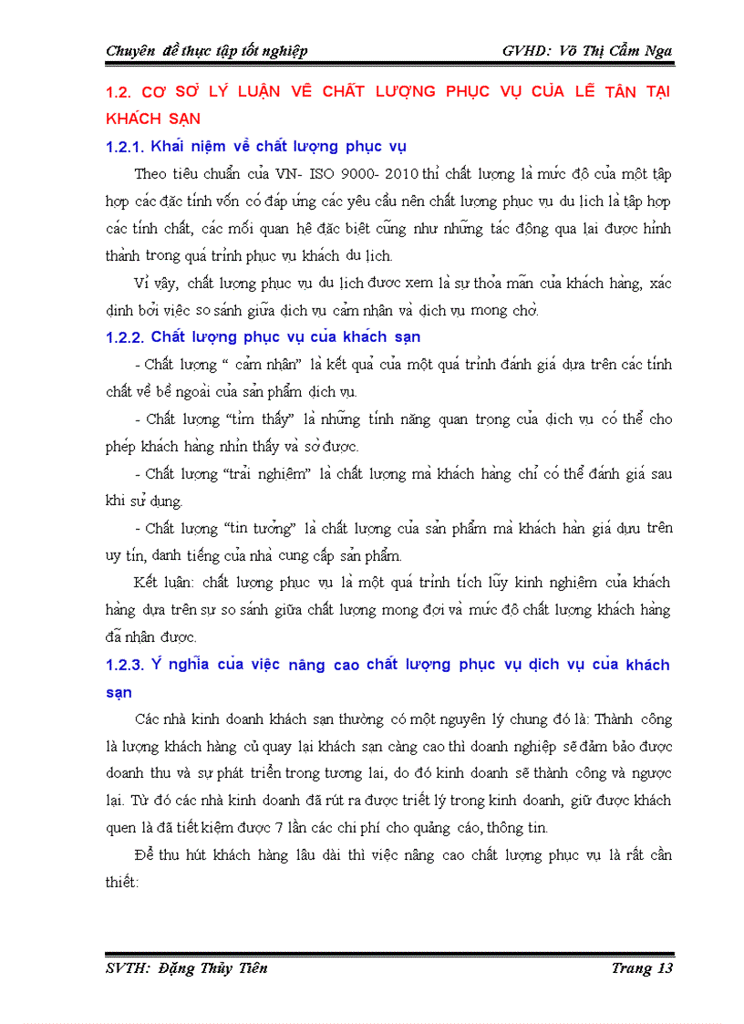 image for page Hoàn thiện chất lượng phục vụ của bộ phận lễ tân khách sạn sun river đà nẵng