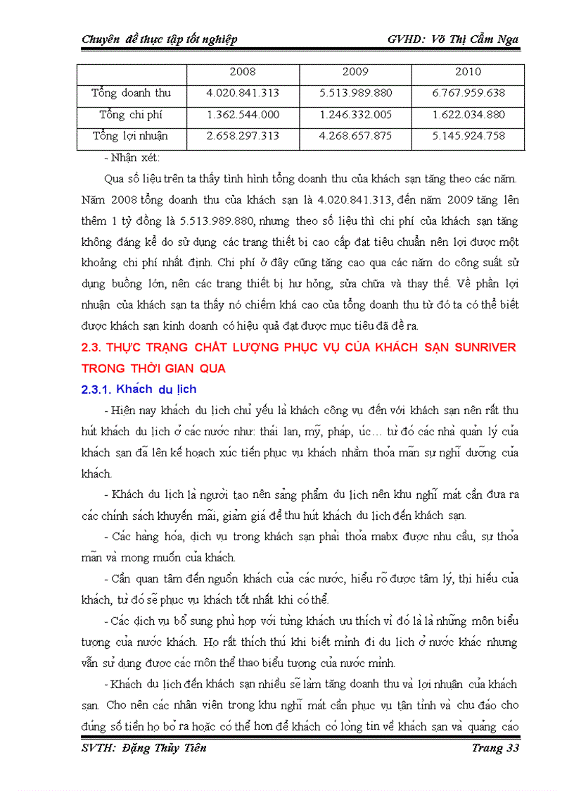 image for page Hoàn thiện chất lượng phục vụ của bộ phận lễ tân khách sạn sun river đà nẵng