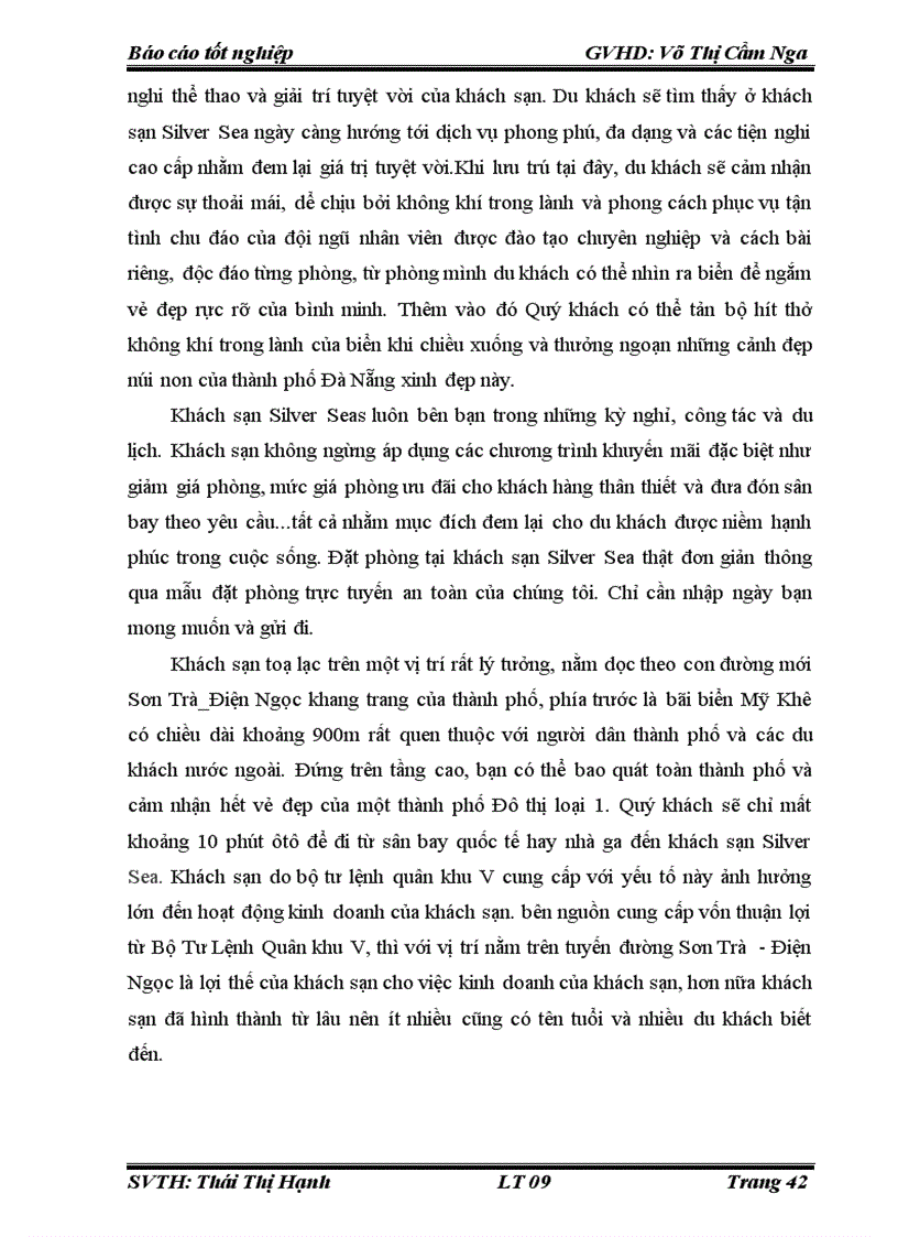 image for page Hoàn thiện quy trình làm thủ tục trả buồng cho khách tại khách sạn silver sea đà nẵng