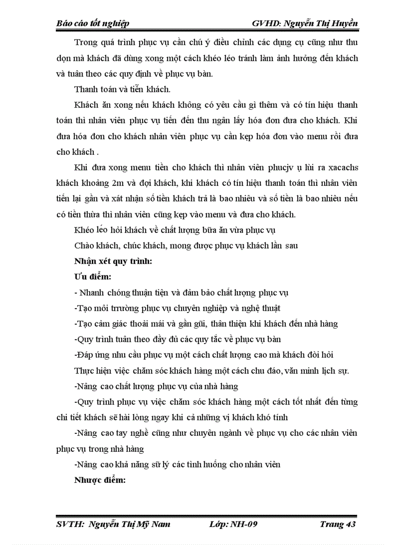 image for page Hoàn thiện quy trình phục vụ trực tiếp tại bàn của nhà hàng khách sạn SILVER SEA đà nẵng