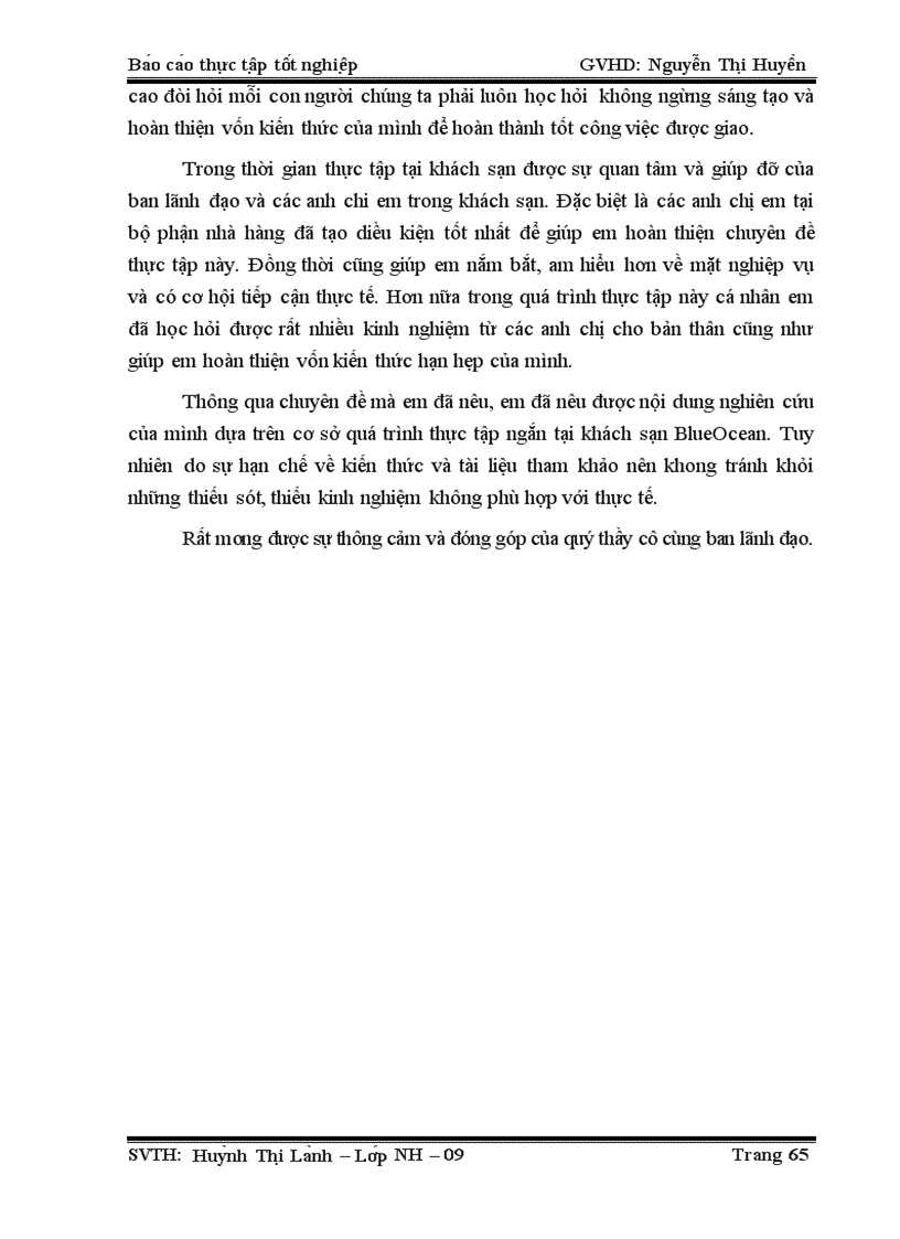 image for page Hoàn thiện quy trình phục vụ trực tiếp tại bàn trong nhà hàng khách sạn Blue Ocean đà nẵng