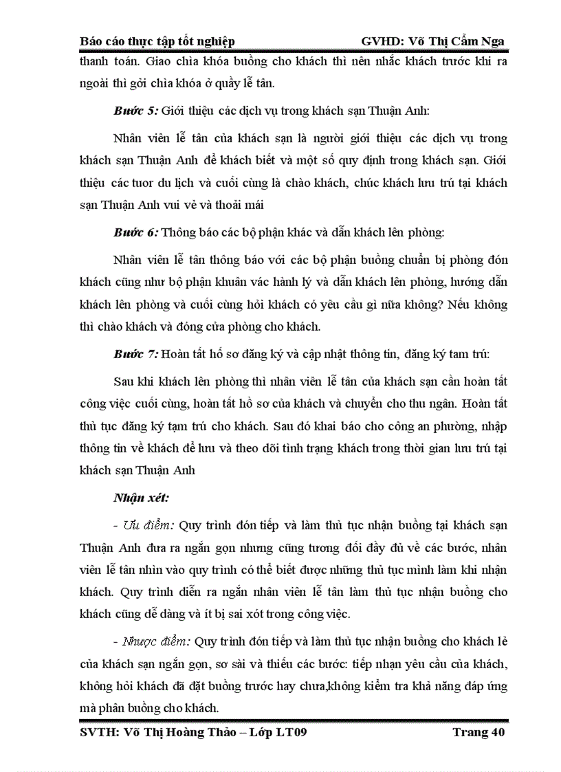 image for page Hoàn thiện quy trình đón tiếp và làm thủ tục nhận buồng cho khách lẻ tại khách sạn Thuận Anh đà nẵng
