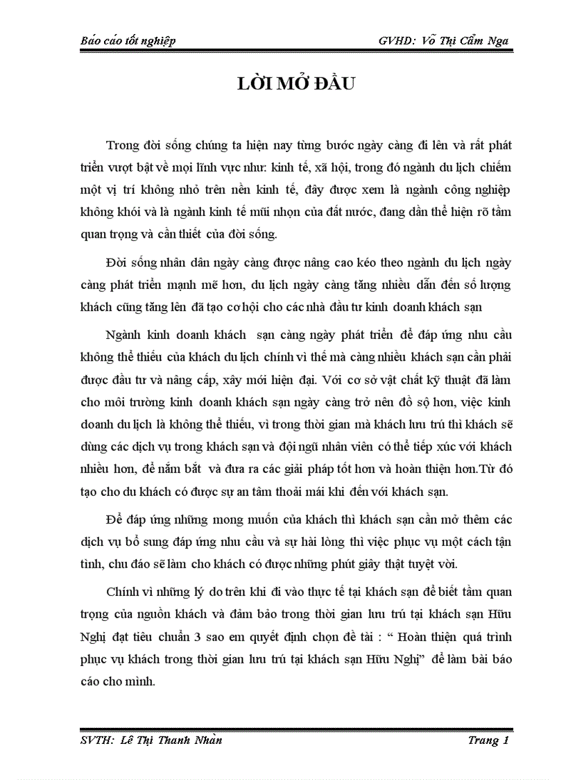 image for page Hoàn thiện quá trình phục vụ khách trong thời gian lưu trú tại khách sạn Hữu Nghị đà nẵng 1