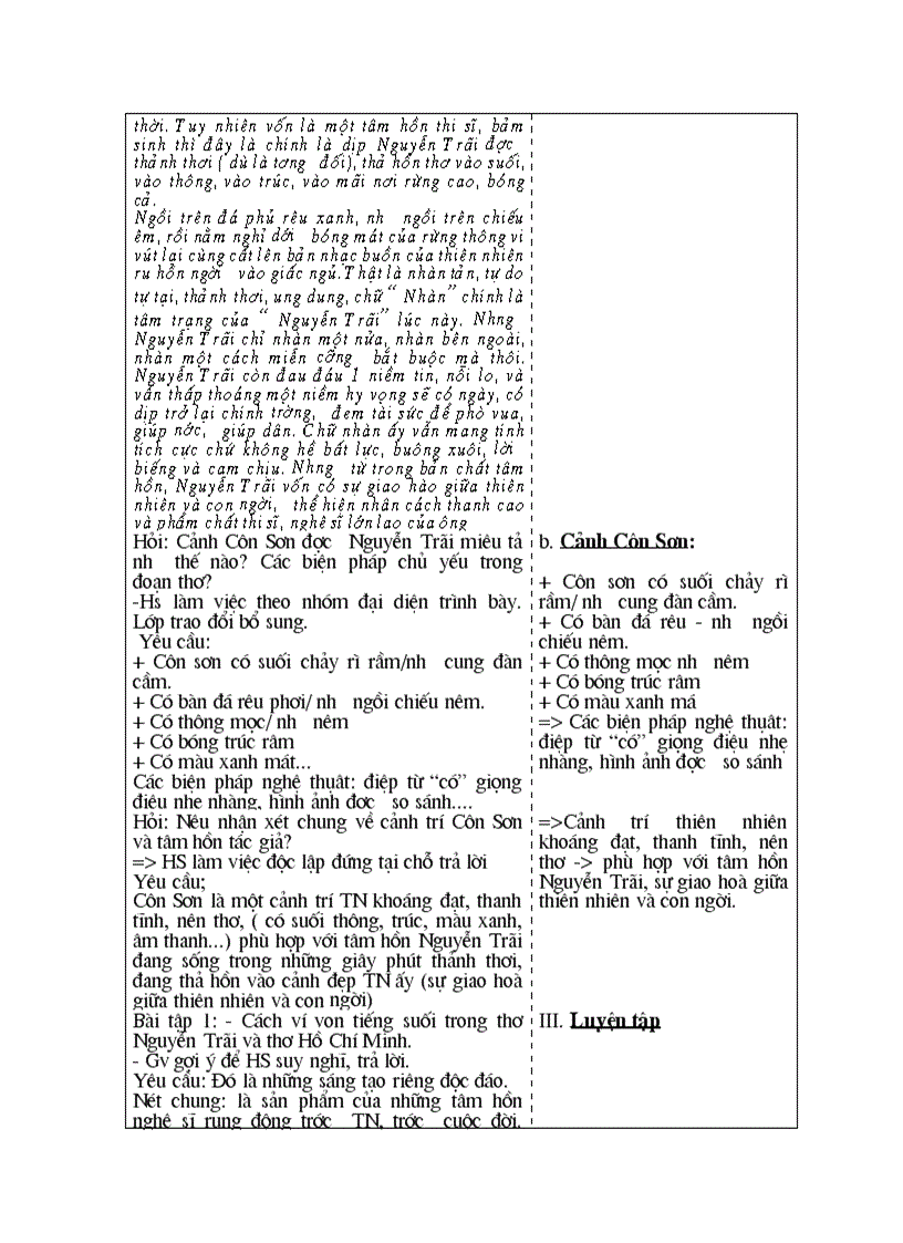 image for page Tuần 6 Buổi chiều đứng ở phủ Thiên Trường trông ra Bài ca Côn Sơn