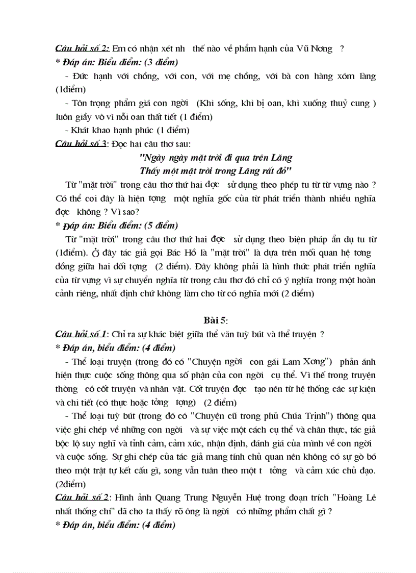 image for page Đề kiểm tra Ngữ văn 9 HK I